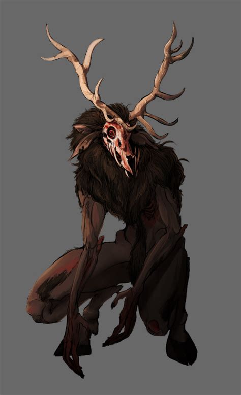 Wendigo By Itaudia Monster Art Monster Concept Art Monster Design