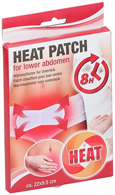 Large Heat Patch Lower Abdomen Odourless Self Adhesive Feminine Pads For Period Pain Cramp Back