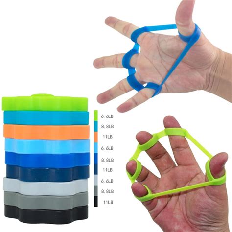 silicone finger resistance band gripper finger stretcher hand resistance band resistance