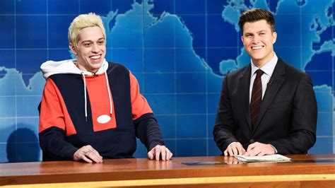 Watch Saturday Night Live Highlight Weekend Update Pete Davidson On His Engagement To Ariana
