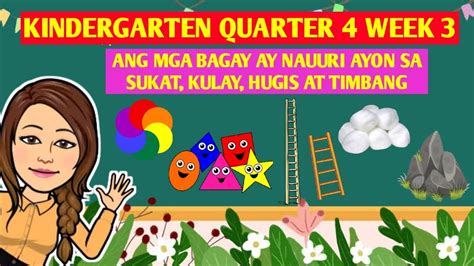 Kindergarten Quarter 4 Week 3 Ang Mga Bagay Ay Nauuri Ayon Sa