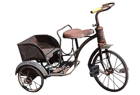 Vintage Tricycle Bicyclettes Jouets Anciens Draisienne
