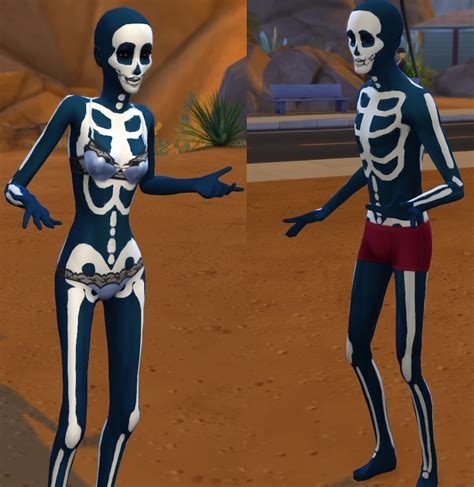 Mod The Sims Skeleton Skin Overlays