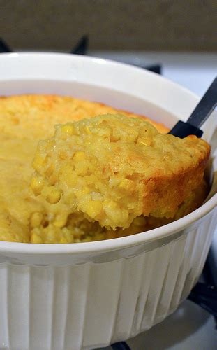 In a large bowl, stir together the whole corn, creamed corn, muffin mix, sour cream, butter, jalapenos, and salt. Paula Deen-Inspired Corn Casserole | RecipeLion.com