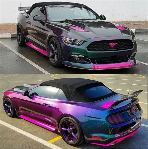 Love The Paint Job Cars Mustang Autos Sonderanfertigungen Pinke Autos