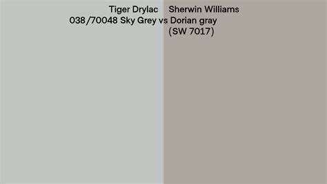 Tiger Drylac Sky Grey Vs Sherwin Williams Dorian Gray Sw