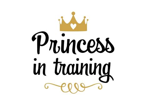 Princess In Training Svg File Svg Saying Baby Svg Sparkle Etsy Baby