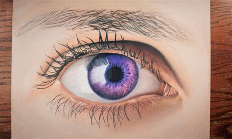 How To Draw Realistic Eyes Colored Pencil Design Talk