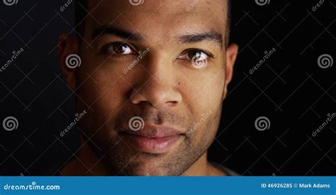 Portrait Black Man Looking At Camera Stock Image Image Of People