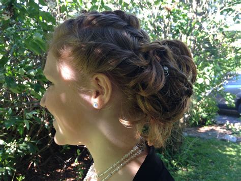 It is one of my favorite ways to end a friendship bracelet or it. Four way braided hair into messy bun (With images) | Braided hairstyles, Hair styles, Hair