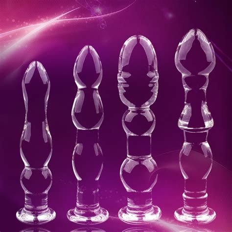 sex pyrex glass dildo artificial dick male genital penis anal butt plug adult masturbator sex