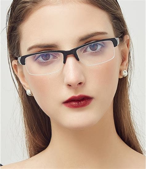 new women finished myopia glasses men s half rim nearsighted glasses short sighted eyeglasses 1