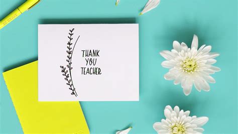 27 End Of Year Thank You Notes To Teachers Punkpost
