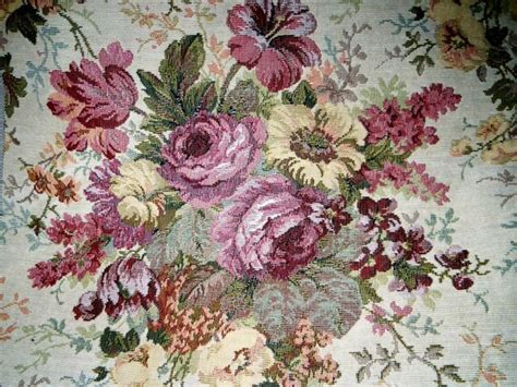 Vintage Victorian Style Roses Floral Fabric By Hillhaven07 On Etsy