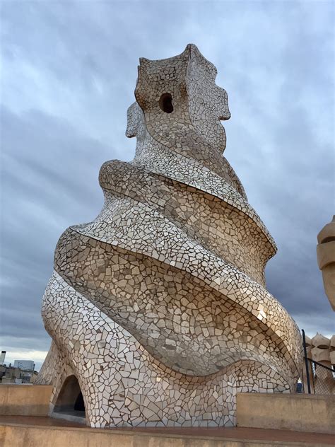 This Large Structure Or Chimney Is Found At The Top Of Casa Milà