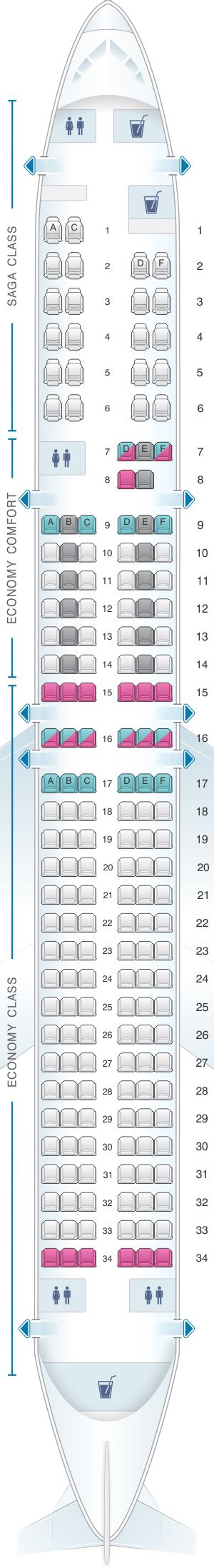 Seat Map Icelandair Boeing B757 200 Seatmaestro