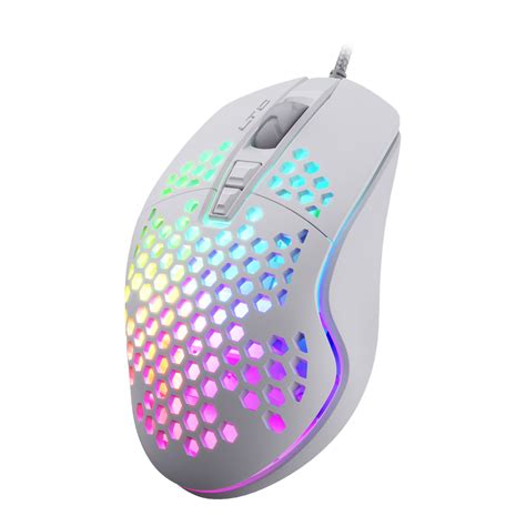 Ltc Rgb Gaming Mouse Lightweight Honeycomb Shell 6400dpi 6