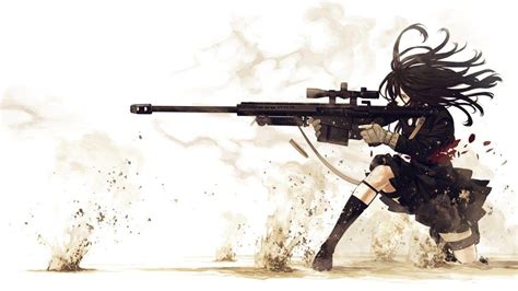 Sniper Anime Girl Wallpapers Wallpaper Cave