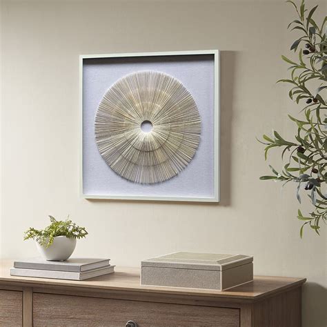 Rice Paper Circles Under Glass Framed Wall Art At Home