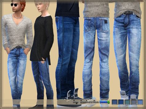 The Sims Resource Denim Male Jeans By Bukovka Sims 4 Downloads