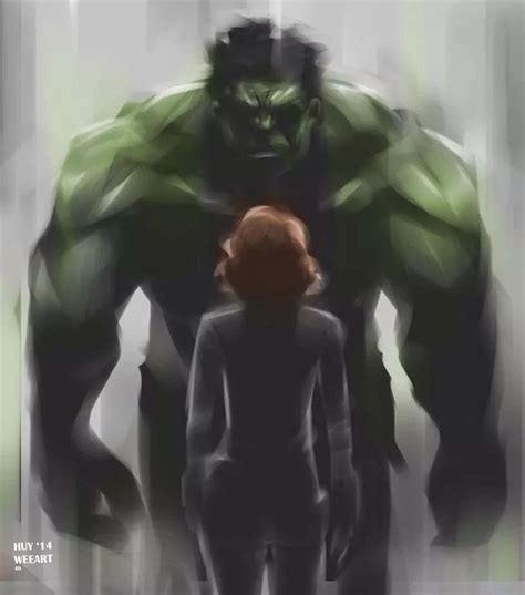 Weearts Hulk And Black Widow Sketch Another Inspired Piece From Age