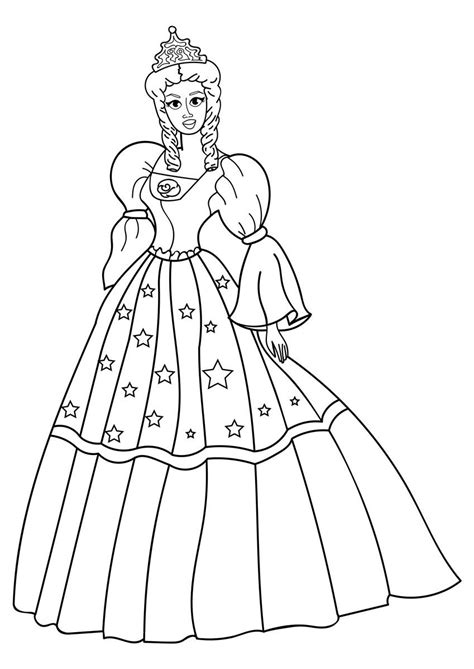 Coloriage Princesse Avec Robe Coloriages Gratuits Imprimer Dessin Sexiz Pix