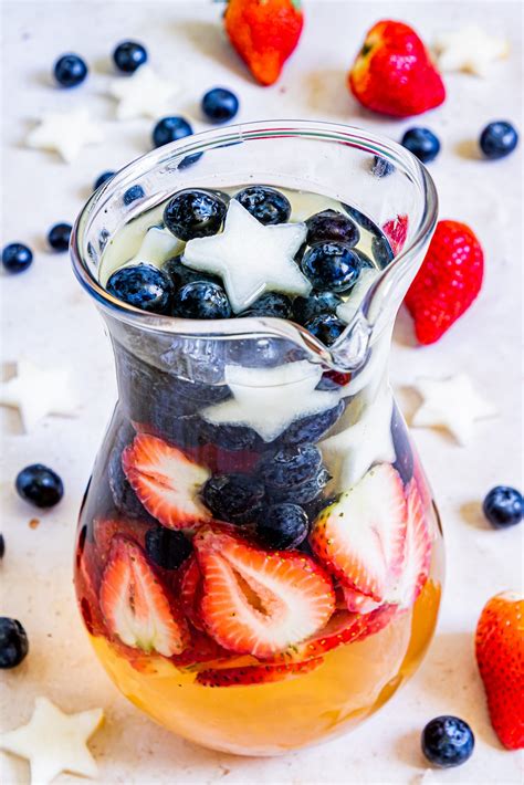 Patriotic Sangria Wishes And Dishes