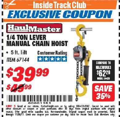 Get 11 harbor freight promo codes and discounts. Harbor Freight 2 Ton Engine Hoist Coupon 2020 - Harbor Freight Tools Coupon Database - Free ...