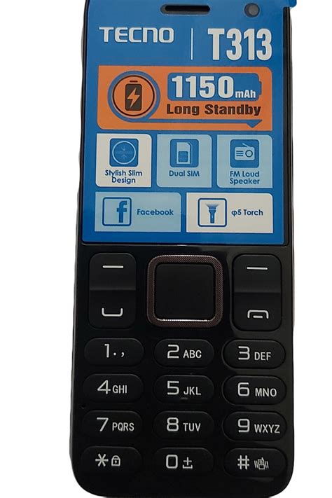 Telefone Tecno T313 Dual Sim Com Bateria De 1150mah