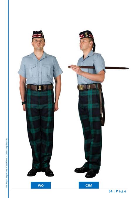 Scots No14c Barrack Dress Trews Shirt Sleeve Order Warrant Officer