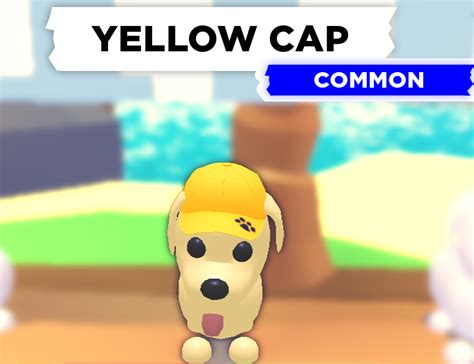 The message shown when the player collects the honey candy on the ground. Yellow Cap | Adopt Me! Wiki | Fandom