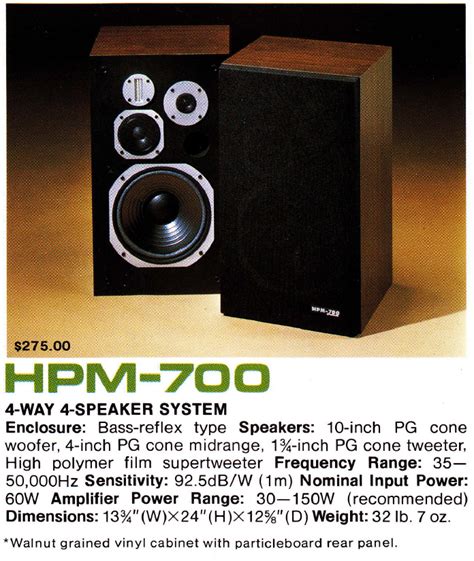 pioneer hpm 700 hifi