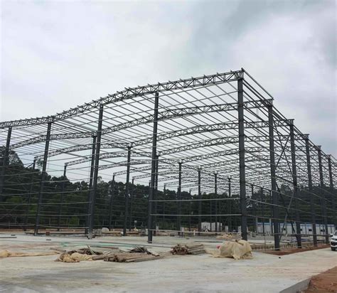 Single Slope Metal Roof Prefabricated Steel Structure Warehouse China