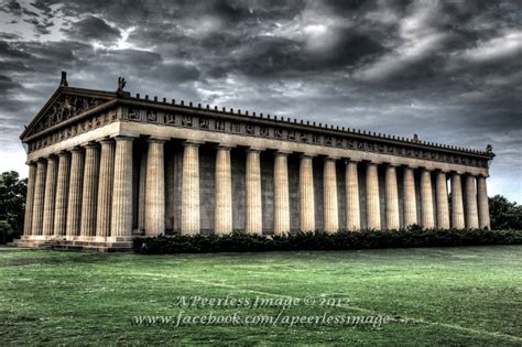 Parthenon At Centennial Park In Nashville In Hdr Hdr Photography