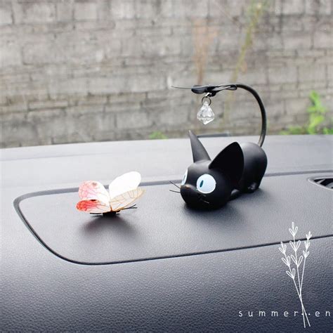 car interior accessories cute cat ornaments butterfly lucky fruit car decoration home doll auto
