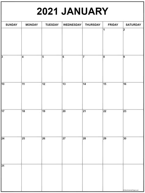 Find any calendar you need for 2021 including vertical, horizontal, basic, floral, year at a glance, one page and monthly calendars. Free 2021 Printable Vertical Calendar | Month Calendar Printable