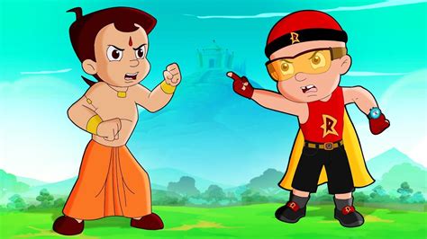 Chhota Bheem Vs Mighty Raju Superhero Battle Cartoons For Kids