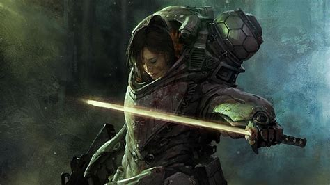 Sci Fi Women Warrior Hd Wallpaper By Marek Okon