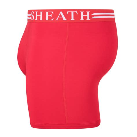 Sheath 4 0 Men S Dual Pouch Boxer Brief Red Xx Large Sheath Touch Of Modern