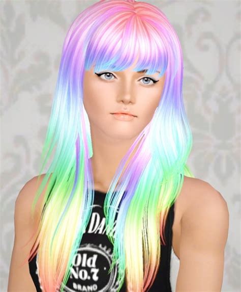Three Rainbow Hairstyles Retextured By Brad Sims 3 Hairs