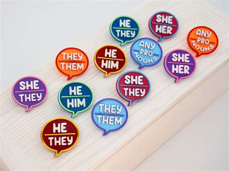 Tired Of Being Misgendered Cute Pronoun Pins To The Rescue • Offbeat