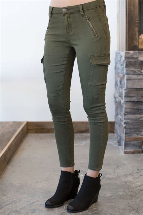 Super Stretchy And Comfortable Olive Cargo Pant The Perfect Pant For