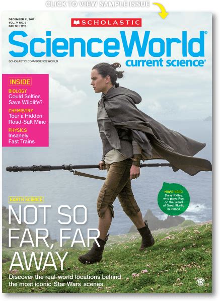 Scholastic Science World The Current Science Magazine For Grades 6 10