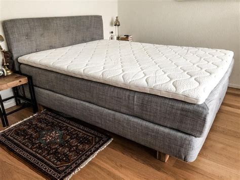 Für einzelbetten sind matratzen 90x200 cm das richtige, während bei doppelbetten mehrere größen in. IKEA Boxspringbett 160X200 (Ohne Topper) | Kaufen auf Ricardo