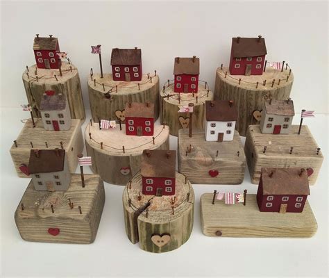 Valentines Handmade Wooden Small Wooden House Little Houses
