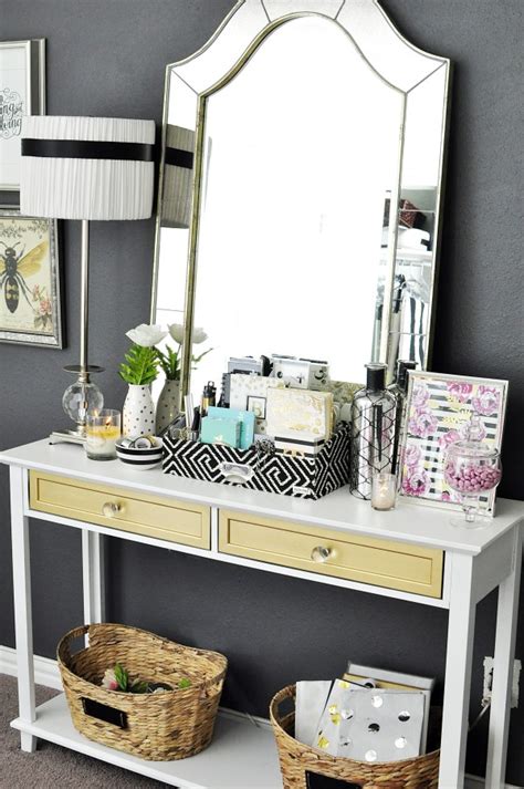 Black White And Gold Home Office Reveal Monica Wants It