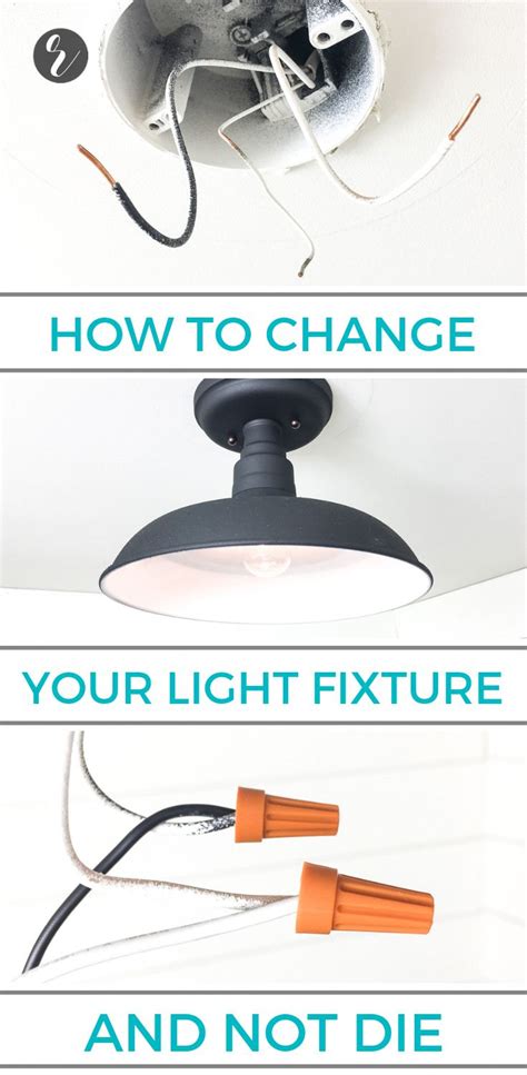 Three Different Types Of Light Fixtures With The Words How To Change