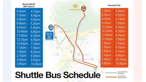 Shuttle Bus Schedule Temasek Club