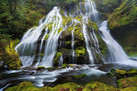 Hd Wallpaper Panther Creek Falls Columbia River Gorge Oregon Stones Moss