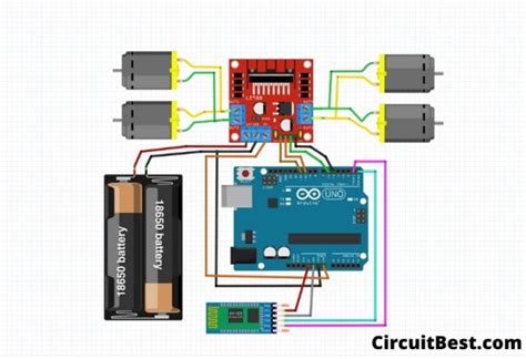 Make Bluetooth Controlled Car Arduino Uno Hc 05 L298n Motor Driver